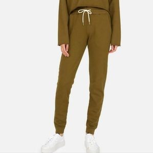 NWT Mate the Label organic cotton sweatpants joggers moss green small